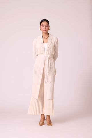 Morgan Fringe Jacket - Ivory
