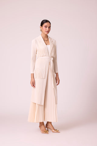 Morgan Fringe Jacket - Ivory