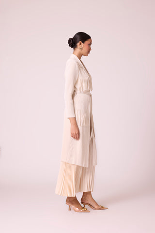 Morgan Fringe Jacket - Ivory