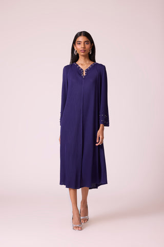 Theona Dress - Deep Purple