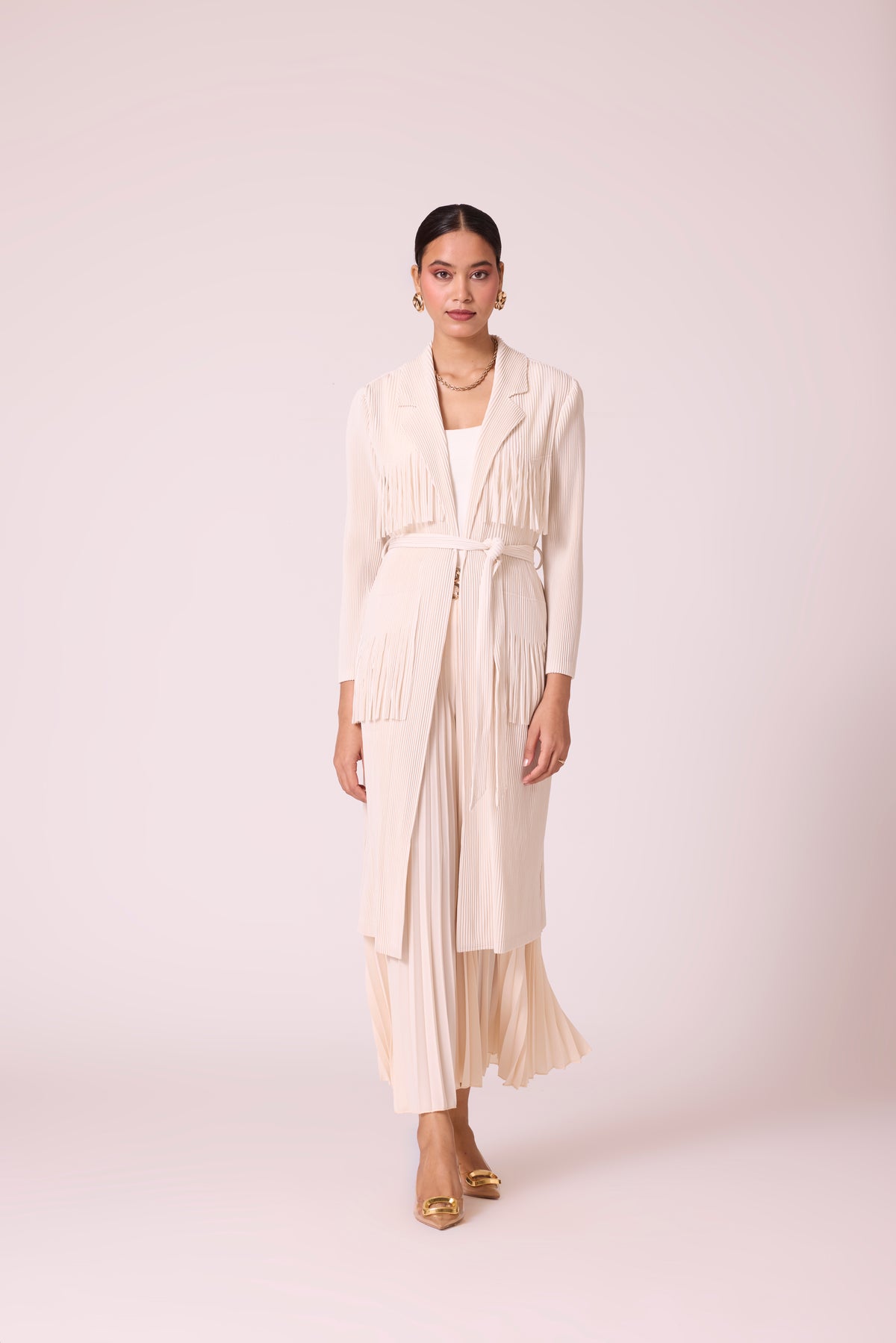 Morgan Fringe Jacket - Ivory