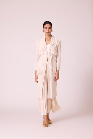 Morgan Fringe Jacket - Ivory