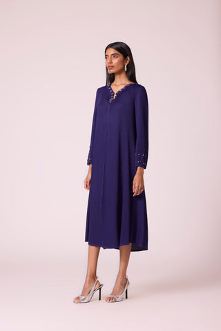 Theona Dress - Deep Purple