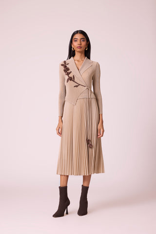 Lillian Wrap Dress - Beige