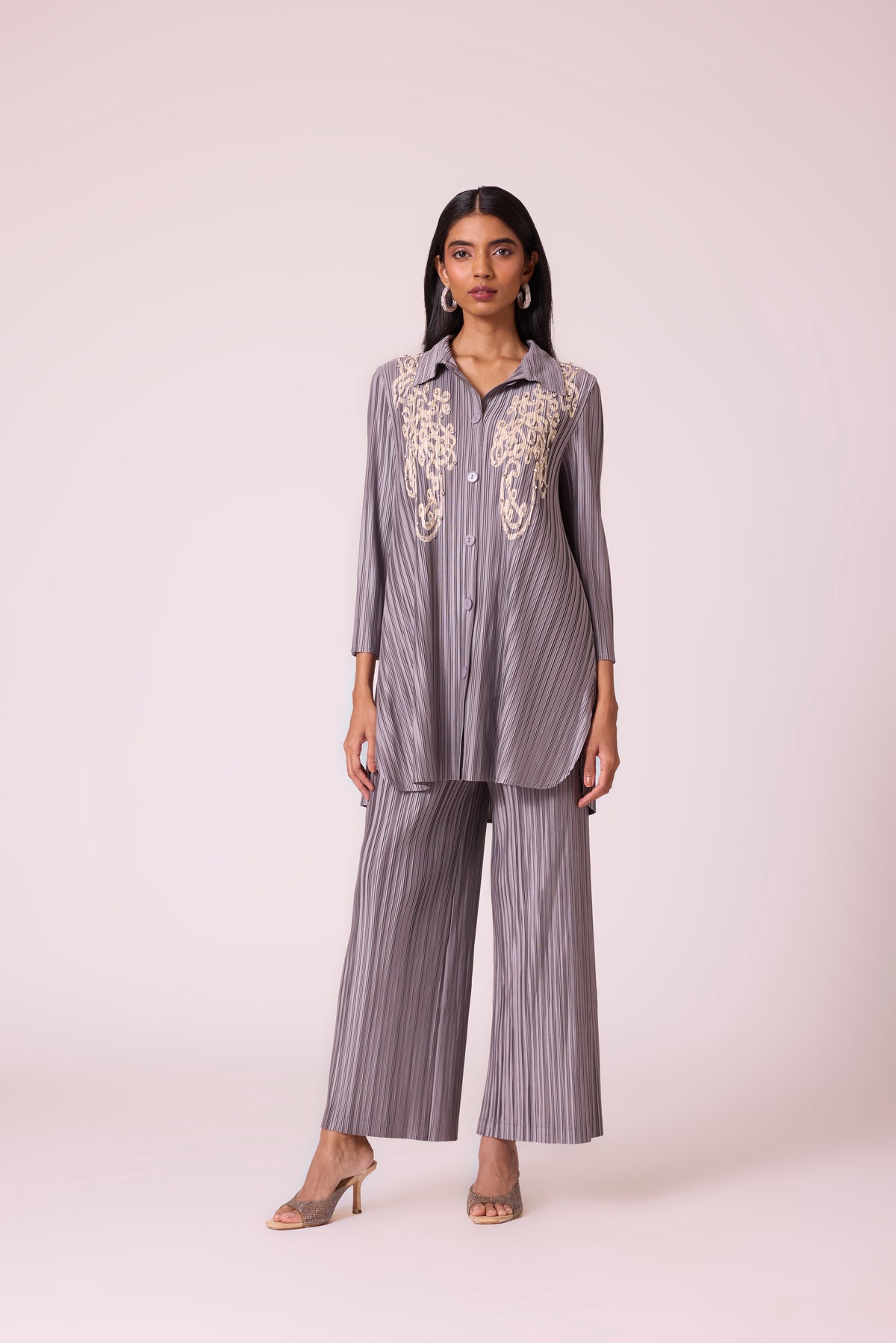 Agatha Tunic Set - Grey