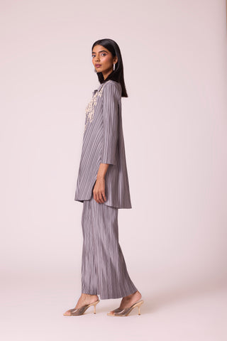 Agatha Tunic Set - Grey