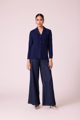 Augusta Top - Navy Blue