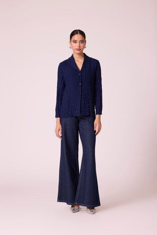 Augusta Top - Navy Blue