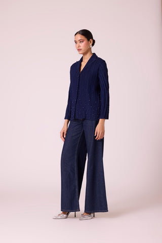 Augusta Top - Navy Blue