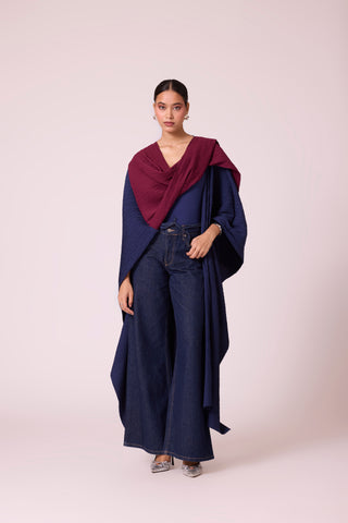 Kayla Overlay Set - Navy + Burgundy