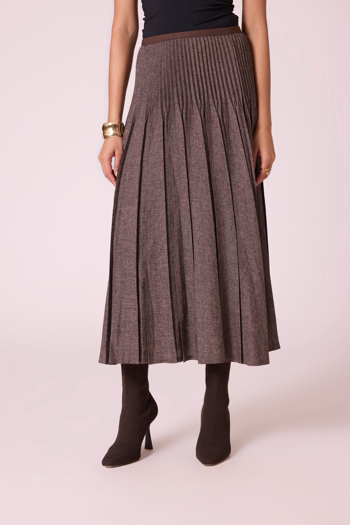Sable Skirt - Dark Taupe