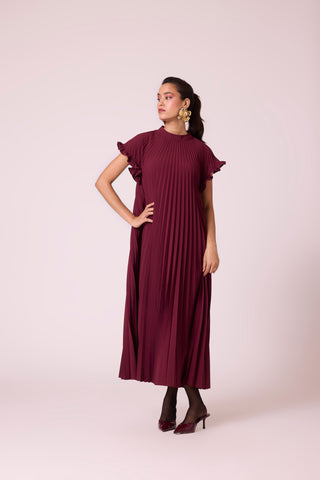 Celeste Dress - Burgundy