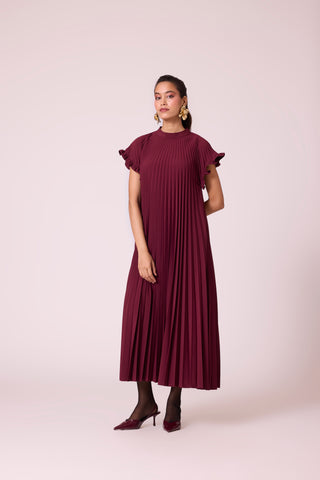 Celeste Dress - Burgundy