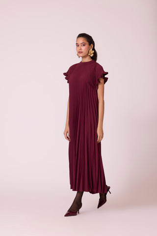 Celeste Dress - Burgundy
