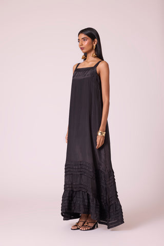 Stella Organza Dress - Black