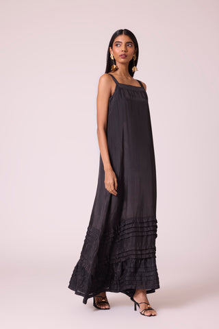 Stella Organza Dress - Black