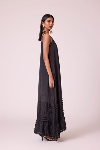 Stella Organza Dress - Black