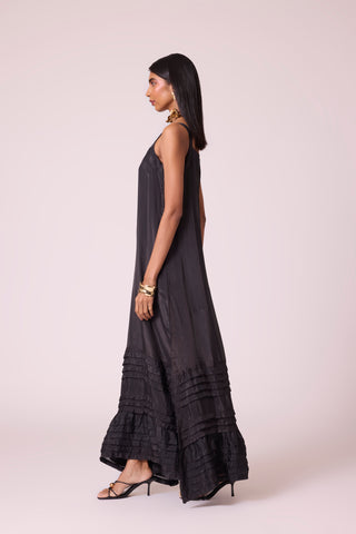Stella Organza Dress - Black