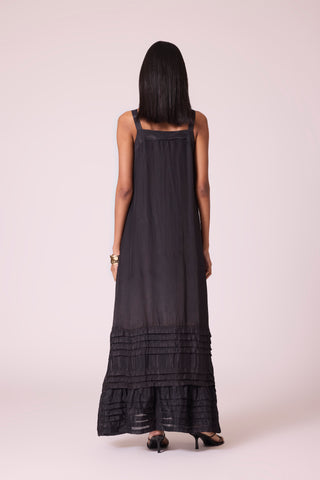 Stella Organza Dress - Black