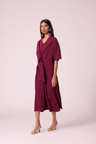 Mia Dress - Burgundy