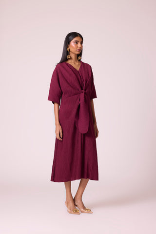 Mia Dress - Burgundy