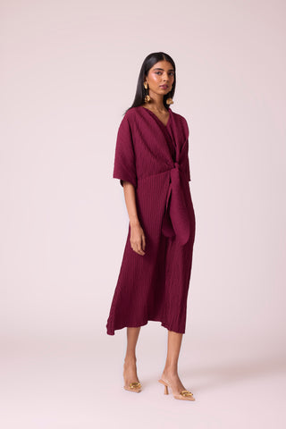 Mia Dress - Burgundy