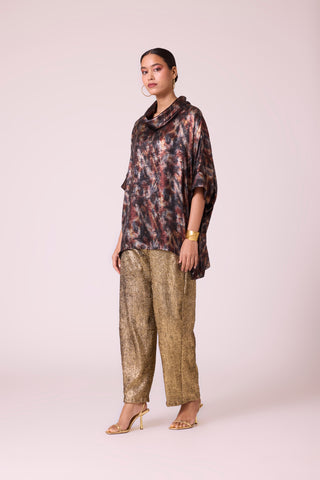 Jasmine Top - Metallic Black