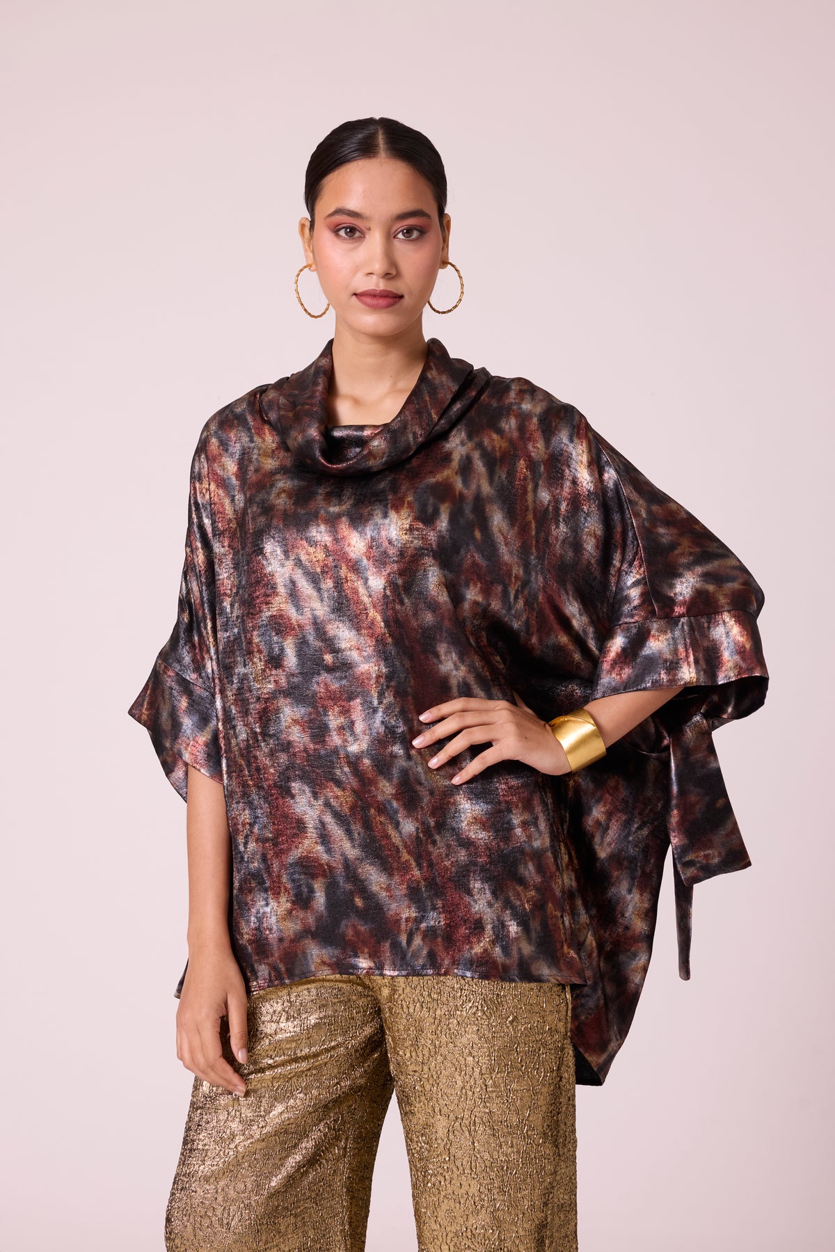 Jasmine Top - Metallic Black