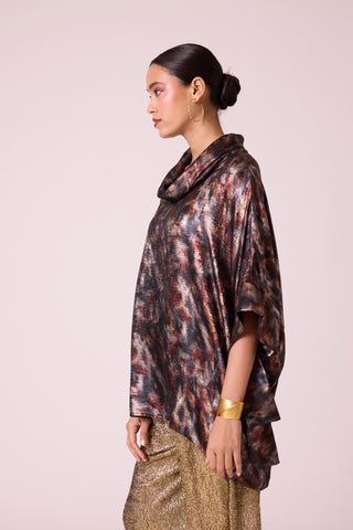 Jasmine Top - Metallic Black