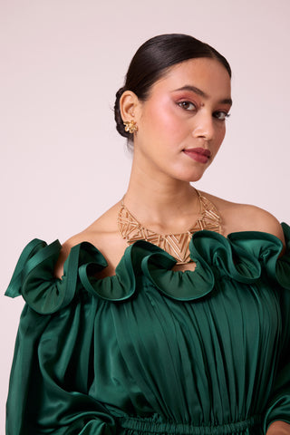 Madeline Dress - Emerald Green