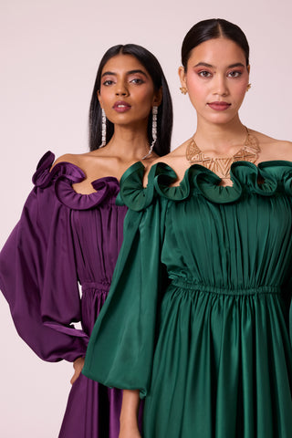 Madeline Dress - Emerald Green