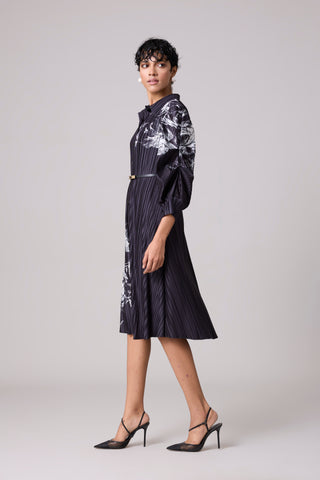 Skylar Shirt Dress - Black