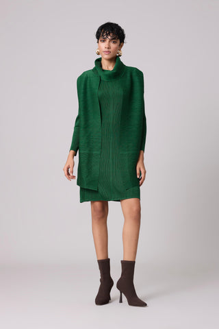 Morgan Overlay Dress - Dark Green