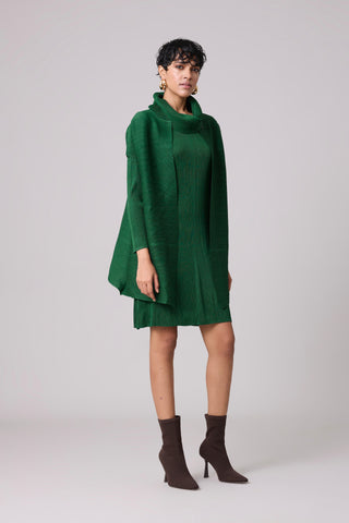 Morgan Overlay Dress - Dark Green