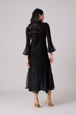 Briana Velvet Dress - Black