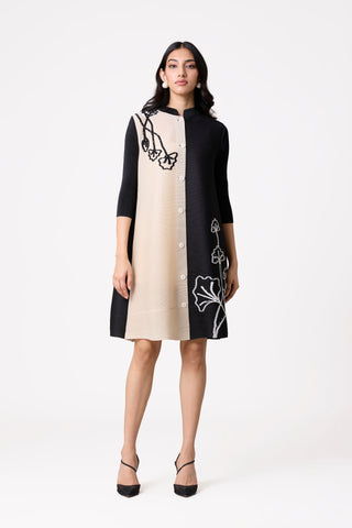 Estele Dress - Black & Ivory