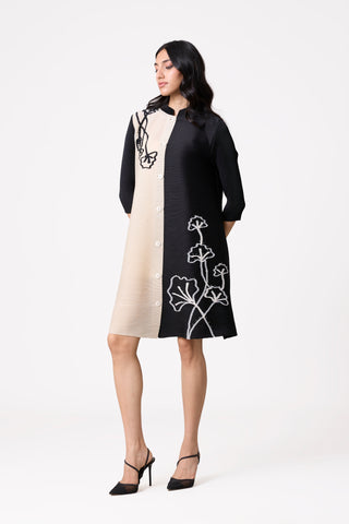 Estele Dress - Black & Ivory