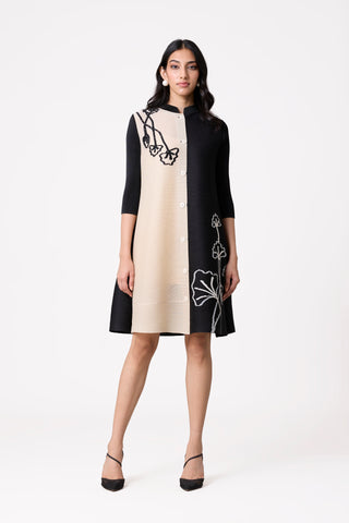 Estele Dress - Black & Ivory