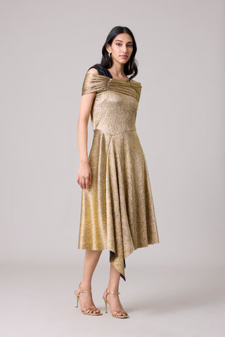 Tabita Textured Metallic Dress