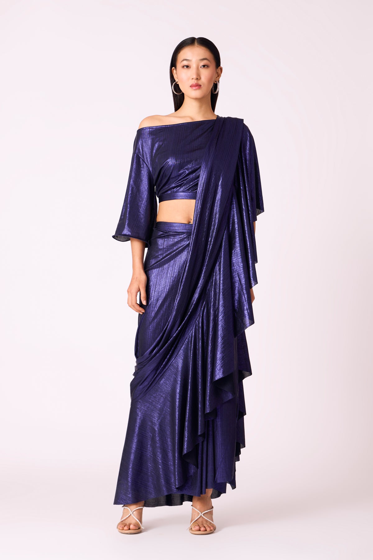 Lila Drape Saree