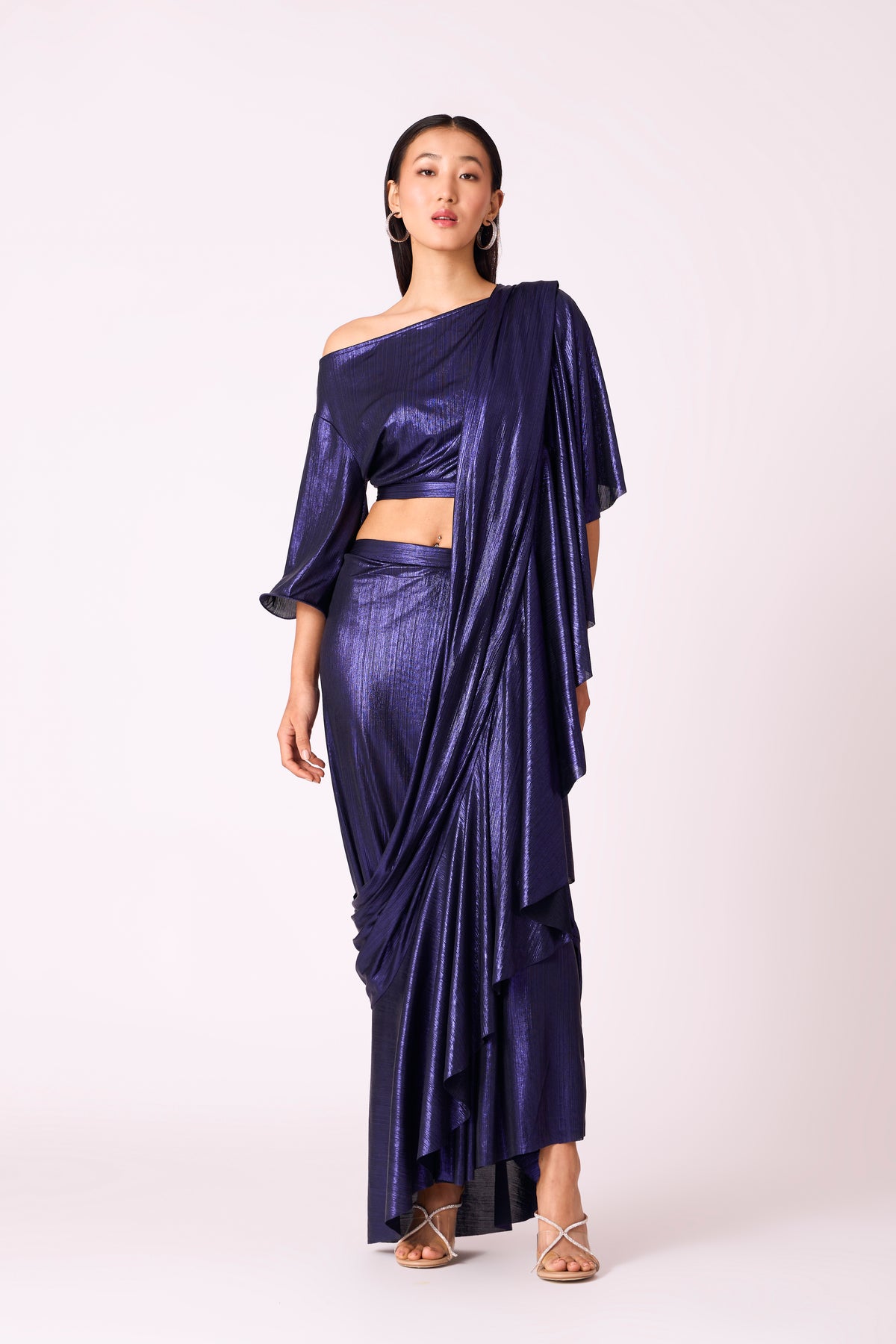 Lila Drape Saree