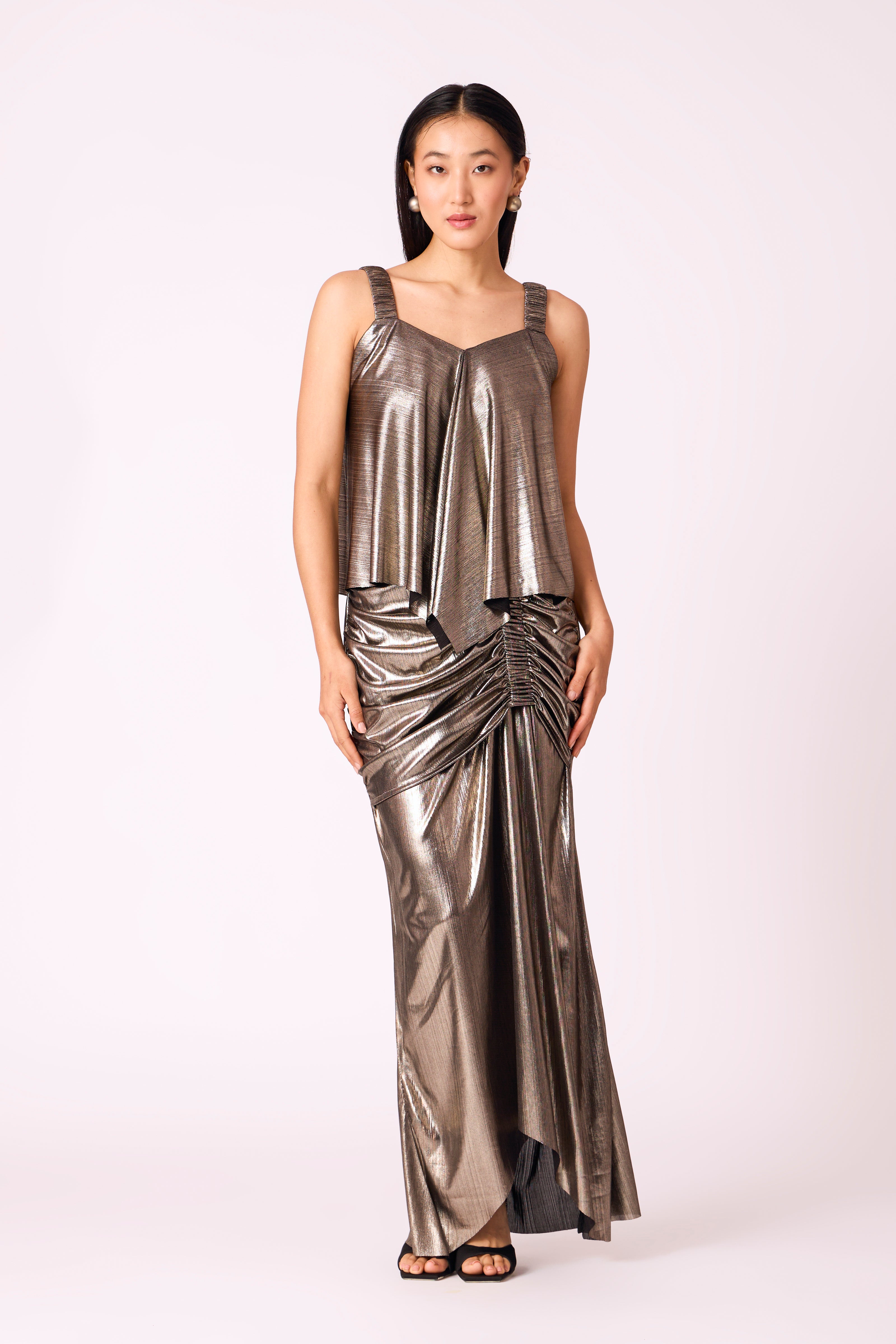 Ophelia Skirt - Dark silver