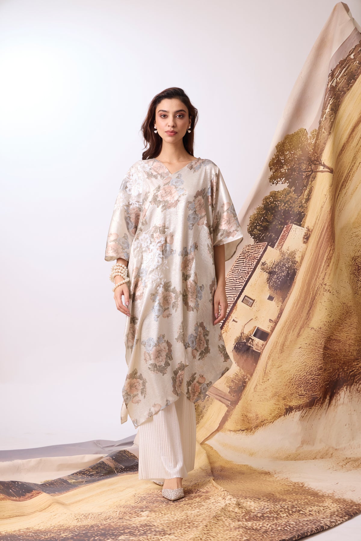 Sera Tunic Set - Pearl Ivory