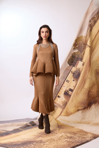 Amiele Skirt Set - Mocha