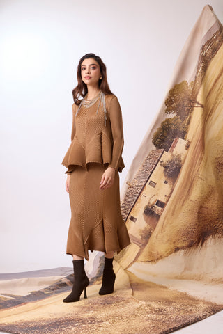 Amiele Skirt Set - Mocha