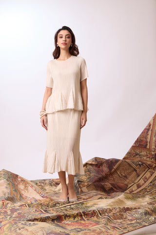 Briana Skirt Set - Ivory