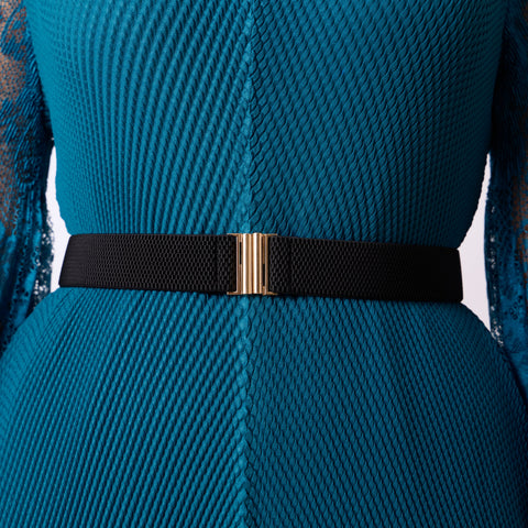 Basic Clasp Elastic Belt - 3cm - Black