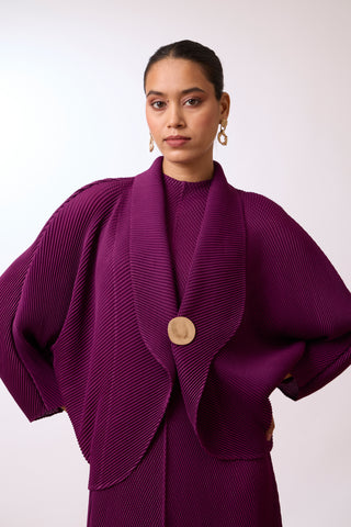 Violetta Dress - Wine Purple