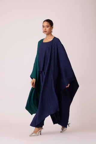 Kayla Overlay - Navy + Green