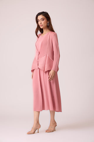 Cara Overlay Dress - Pink